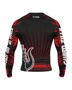 Quick Dry Sports Tight fitting <b>Long</b> <b>sleeved</b> Compression Shirt Men's Printed Elastic Breathable Tshirt Fitness Training Top - Product Image 2