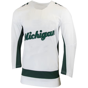 2025 ropa deportiva Jersey con logotipo bordado impresión por sublimación Unisex adulto algodón alta calidad personalizado uniforme de Hockey sobre hielo - Product Image 1