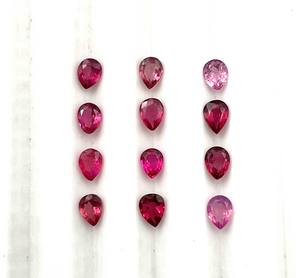 Lote de piedras preciosas sueltas con corte de pera de espinela Rosa Natural certificado IGI 3*4-3*5 MM para la fabricación de joyas - Product Image 5