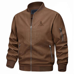 Blouson bombardier style et logo personnalisés sur les hommes blouson bombardier de haute qualité grande taille - Product Image 1