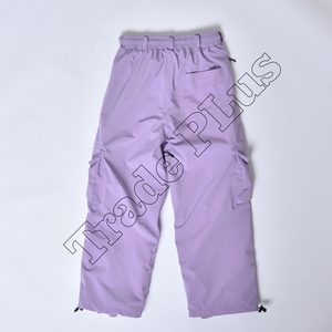 Pantalones de Nieve Color Lavanda de Invierno con Cintura Ajustable con Cordón, Bolsillos Tipo Cargo, Ventilación Transpirable y Puños Elásticos, Logotipo Personalizado Disponible - Product Image 2
