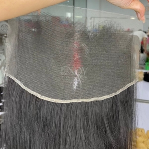 La mejor calidad de cierre 9*6 hueso recto Color Natural muy sedoso sin enredos sin caída de extensiones de cabello - Product Image 5