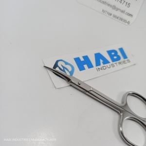 Vente en gros Nouveau Ciseaux à cuticules professionnels en acier inoxydable Lame incurvée Manucure Nail Art Outil de beauté Produit métallique tranchant - Product Image 4