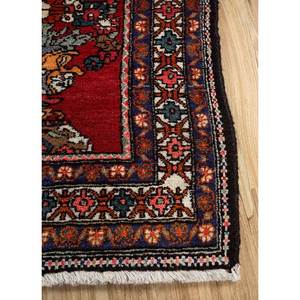 Tapis en laine noué à la main Kiaan, motif floral rouge et orange, grand rectangle, tapis de salon pour usage domestique, fait main Pae-4704 - Product Image 4