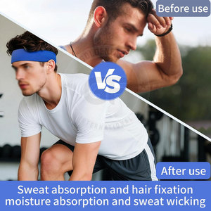 Sweat <b>Control</b> Headband Soft Elastic Headband For Fitness Sessions Lightweight Fabric Headband Comfortable <b>Grip</b> Headband - Product Image 2