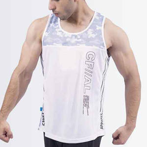 Débardeur de gymnastique surdimensionné en coton épais et respirant de haute qualité à col en O avec logo personnalisé pour hommes - Product Image 3