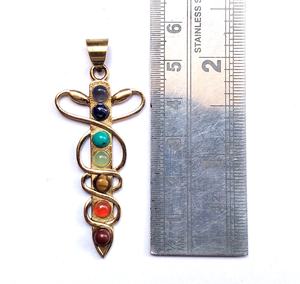 Collier Chakra 7 pierres Chakra pendentif collier anniversaire cadeau de noël - Product Image 1