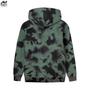 Basics Sweat-shirts à capuche en molleton tie-dye pour homme, respirants, en coton mélangé, coupe-vent, manches longues, tie-dye - Product Image 2
