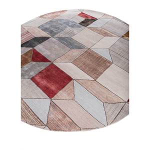 Kavi Ivory Hand Knotted Wool Bamboo Silk Rugs Chaos Theory Collection-Geometric Living Room <b>Carpet</b> Esk-726 Jaipur Rugs US - Product Image 2