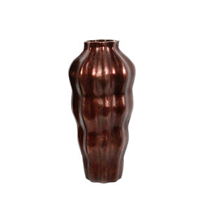 Antique Aluminium Casted Flower Vase With Bronze Antique Finishing Home & Table Decorative Accessories at Low Price Flower Vase - Product Image 1