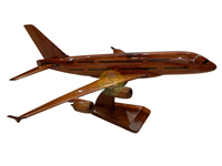 Modelo de Madera del Airbus A380, Réplica a Escala Real de Fábrica Vietnamita/Modelo de Avión de Caoba A380 Hecho a Mano en Vietnam