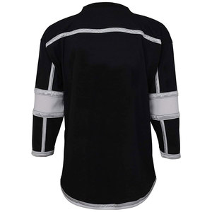 เสื้อฮอกกี้น้ำแข็งแบบซับลิเมชั่นเต็มตัว คุณภาพสูง รับผลิตตามสั่ง (OEM) สำหรับทีม สั่งซื้อขั้นต่ำน้อย ผลิตจากโพลีเอสเตอร์ 100% ระบายอากาศได้ดี แห้งเร็ว - Product Image 5