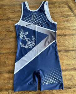 Diseño personalizado camiseta de lucha libre para adultos transpirable estiramiento de cuatro vías secado rápido LICRA/poliéster ropa deportiva impresión por sublimación - Product Image 3