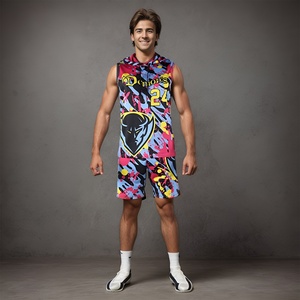 Ensemble d'uniformes 7 sur 7 à coupe régulière, imprimé par sublimation, grande taille, séchage rapide, respirant, vêtements de sport unisexe - Product Image 2