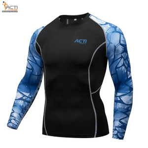 Pakistán fabricante último diseño MMA Rash Guard Spandex poliéster hombres MMA Rash Guard para adultos - Product Image 2