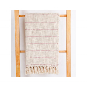 Manta de Sofá Ligera de Acrílico con Diseño Jacquard de Diamantes de 60x80 Pulgadas y Flecos, una Opción Popular para Minoristas que Buscan Artículos de Decoración de Venta Rápida - Product Image 1