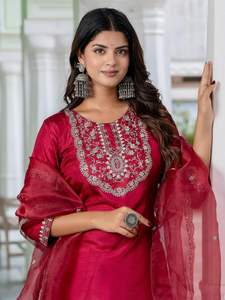 Robe de fête indienne-pakistanaise pour femmes, style vintage, salwar kameez, broderie lourde en chinnon, lehenga choli, FABZONE rapide - Product Image 3