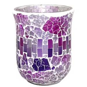 Soporte de luz en T único decorativo agradable Chapado en latón de vidrio y hierro soporte de vela de diseño moderno para boda - Product Image 4