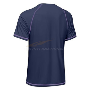 Maillot de bain pour homme Rash Guard manches courtes UPF 50 + Protection solaire UV Séchage rapide Pêche légère Surf Plage Sports nautiques - Product Image 2