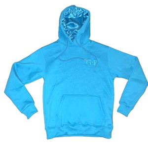 Sweat à capuche en molleton noir 100% coton, logo personnalisé de haute qualité, soie de luxe avec broderie lourde, slim fit, vêtements de sport pour hommes - Product Image 6