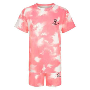 ชุดออกกำลังกายดีไซน์ปรับแต่งได้ ชุดคู่ฤดูร้อน เสื้อยืดผ้าฝ้าย 100% ระบายอากาศได้ดี สวมใส่สบาย กระชับพอดี กางเกงขาสั้นเข้าชุด ดีไซน์ใหม่ - Product Image 1