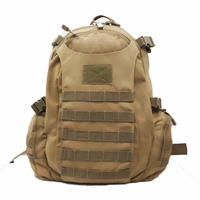 Mochila táctica personalizada de 45L, mochila Molle impermeable Unisex con cierre de cremallera, forro de poliéster para senderismo y Camping