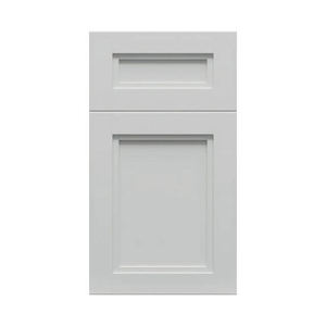 Ensemble d'armoires de cuisine en bois massif de style shaker gris de haute qualité, fabriqué en usine au Vietnam, prêt à assembler, design américain - Product Image 1