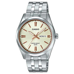 Montre Casio à quartz en acier inoxydable pour homme - Product Image 1