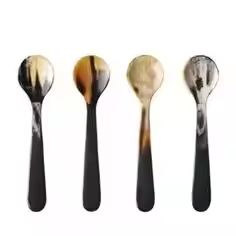 100% Handmade <b>Flatware</b> Spoons Best Black Ox Horn for Home Use by crescent crafts - Product Image 6