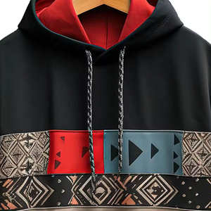 Sudaderas con capucha cómodas para hombre de alta calidad con logotipo personalizado Ropa de invierno con diseño de logotipo frontal con cuello con capucha - Product Image 4