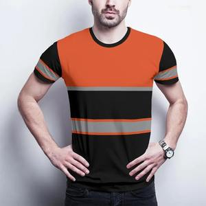 Camiseta de Trabajo de Manga Corta de Alta Visibilidad, Personalizable al por Mayor, de Poliéster Térmico, Unisex, Transpirable, de Seguridad - Product Image 2