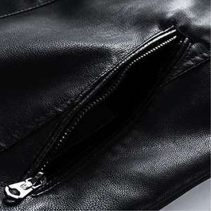 Veste de moto en cuir de course automobile personnalisée avec col montant et logo avant imperméable et respirante pour l'extérieur unisexe - Product Image 3