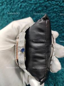 Montre-bracelet en moissanite, testeur de diamants, bijoux fins personnalisés Montres antiques mécaniques uniques glacées pour cadeaux d'anniversaire - Product Image 4