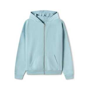 Sudadera con Capucha Unisex de Alta Calidad, Bordada, con Hombros Caídos, Talla Grande, Lavado Vintage, Cierre de Cremallera, Estilo Urbano, Transpirable, 400GSM, Estilo Francés - Product Image 6