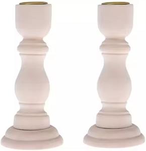 Haute vente Top qualité blanchi en bois pilier bougeoir nouveau Design bougeoirs pour la décoration de la maison décor de Table de mariage - Product Image 2