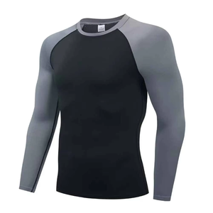 Custom High Quality Wholesale Plain Jiu Jitsu Fitness Shirts Printed long Sleeve Mma for Men Bjj Rashguard Rash - Product Image 4