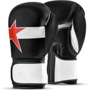 Gants de boxe Muay Thai en cuir véritable pour hommes, de qualité supérieure, pour adultes - Product Image 1