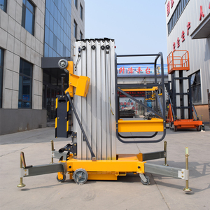 नए 200 किलोग्राम टेलीस्कोपिक इलेक्ट्रिक हाइड्रोलिक ऊर्ध्वाधर दो मस्तूल लिफ्टिंग प्लेटफॉर्म चेन निर्माण सामग्री की दुकानें - Product Image 5