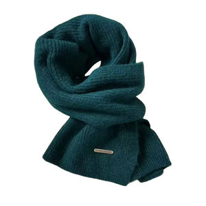 Fine Quality Classic Solid 100% Cotton Eco-Friendly Lightweight Casual Scarf Winter Knitted Thick Warm Soft Muffler Long Korean - Product Image 5
