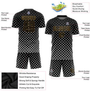 Tenue de football unisexe respirante, kit complet à manches courtes, personnalisable pour les matchs, l'entraînement, les écoles, les clubs, les équipes sportives - Product Image 5
