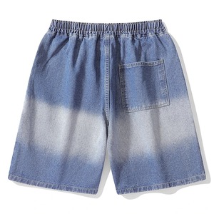 <b>Mens</b> Washed Denim Shorts Custom Color Loose Fit Casual <b>Jean</b> Summer Shorts Streetwear OEM Manufacturer - Product Image 4