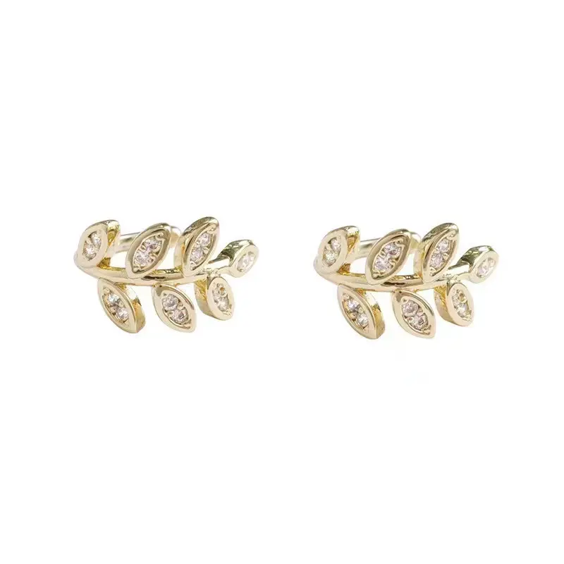 Fashion Golden Silver Star Butterfly Clip Earrings Women Girls Fashion Crystal Earring Clips Non-pierced Jewelry