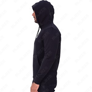 Sudaderas con capucha negras en blanco 380 ~ 500 Gsm Sudadera con capucha ponderada Jersey de gran tamaño Hombro caído Sudaderas con capucha de peso pesado - Product Image 4