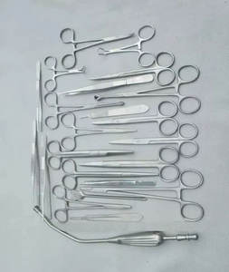 Ensemble d'instruments de chirurgie générale vétérinaire approuvé CE 23 pièces en acier inoxydable - Product Image 2