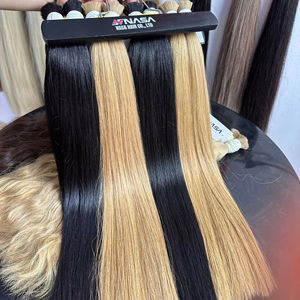 Prix d'usine 100g Extensions de cheveux Slaves Premium en vrac Cheveux humains vierges vietnamiens en diverses couleurs 60 cm - Product Image 1