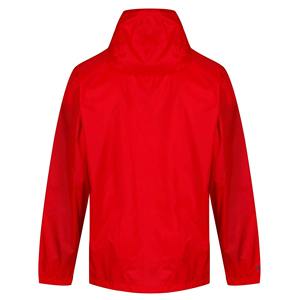 Chaqueta de lluvia impermeable de talla grande transpirable roja Unisex de alta calidad con cierre de cremallera chaqueta de Camping informal - Product Image 2