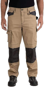 Pantalon de travail en toile robuste pour hommes, haute qualité, double genou avec coussinets de combat, plusieurs poches, décontracté, taille moyenne, vente en gros - Product Image 2