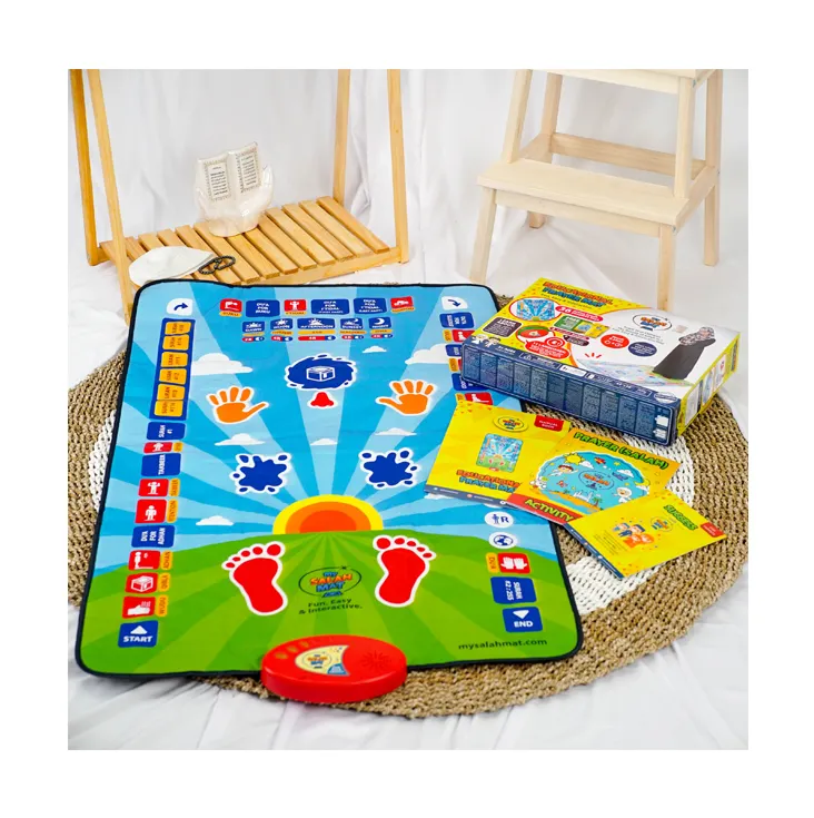 Electronic Smart Educational Prayer Mat for Islamic Learning Available in Red/Blue/Green Colour for Sale at Affordable Price