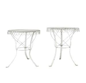 Elegantes mesas con marco de alambre de estilo moderno, acabados personalizados, perfectas para decoración de interiores y exteriores - Product Image 3