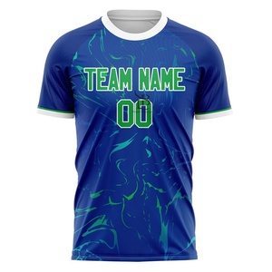 Camiseta de Fútbol Masculina de Alta Calidad, Logotipo Personalizado, Tejido de Poliéster Transpirable, Camiseta de Fútbol Sublimada con Nombre y Número del Equipo - Product Image 6